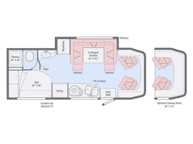 2017 Winnebago View 24J Floorplan