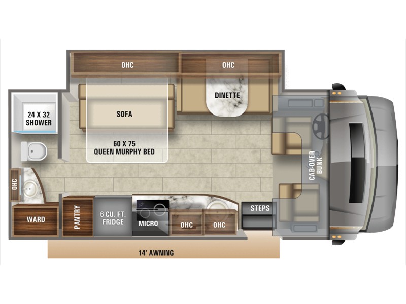 2020 Jayco Melbourne Prestige 24RP Floorplan