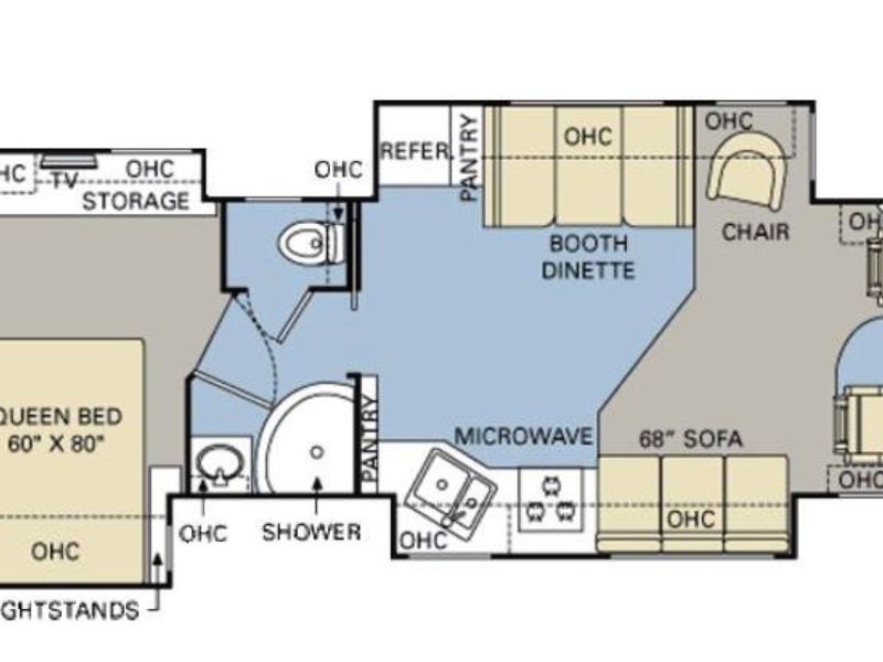 2008 Monaco Cayman XL 37PDQ Floorplan